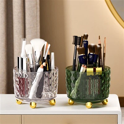 Elmas Desenli Makyaj Fırçası Saklama Kutusu