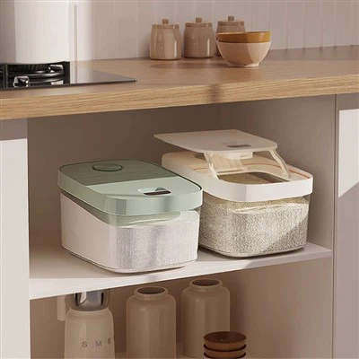 Kayar Kapaklı Pirinç Saklama Kutusu