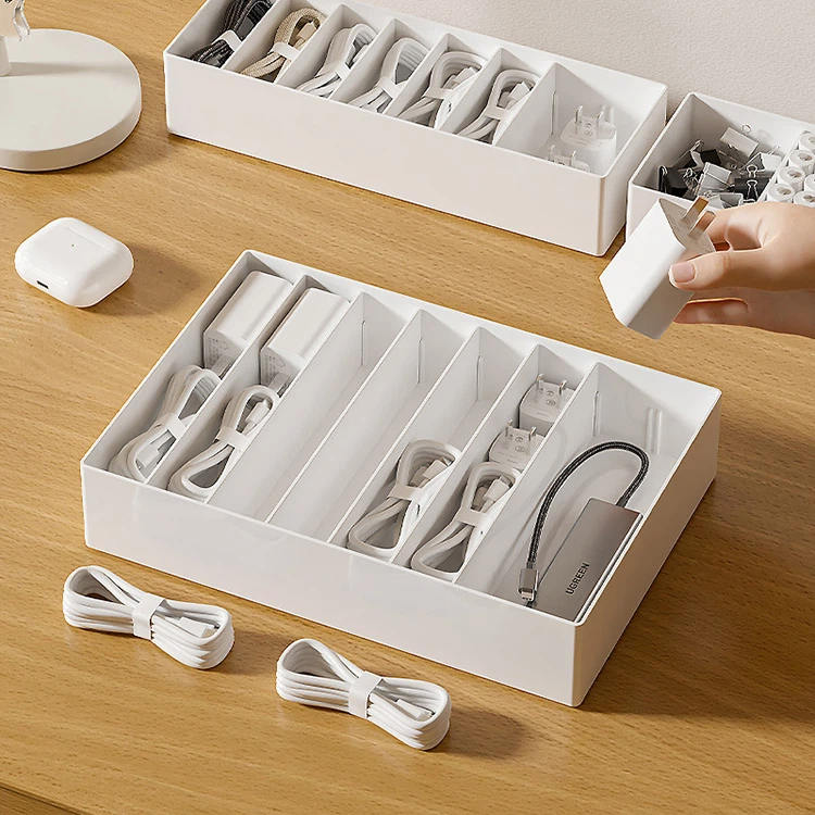 Beyaz Veri Kablosu Saklama Kutusu